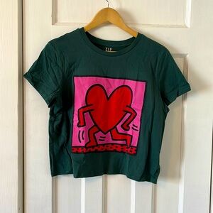 Gap x Keith Haring cropped T-shirt